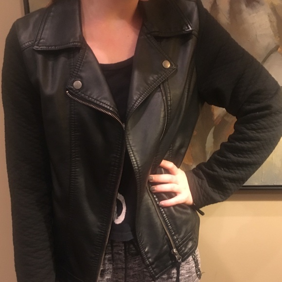 Cherokee Jackets & Blazers - Cherokee Vegan Leather Jacket Black XL/TG